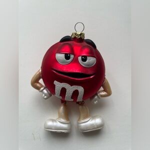 Red m&m christmas ornament